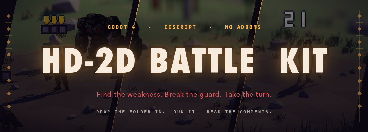 HD-2D Battle Kit for Godot 4