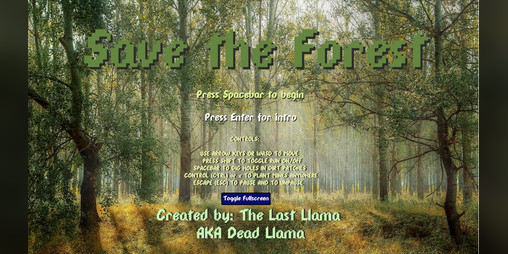 Cover image for Save the Forest