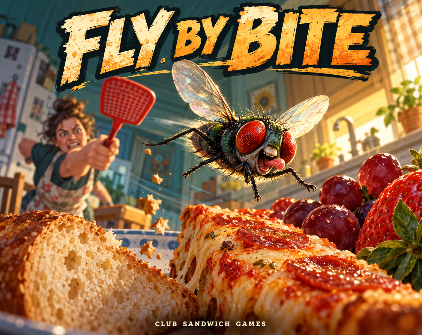 Fly by Bite — promotional cover illustration