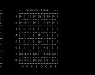 terminal chess game screenshot
