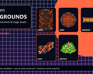 GAME-0011 Backgrounds Pixel Art Pack