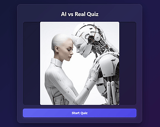 AI or Real Quiz game screenshot