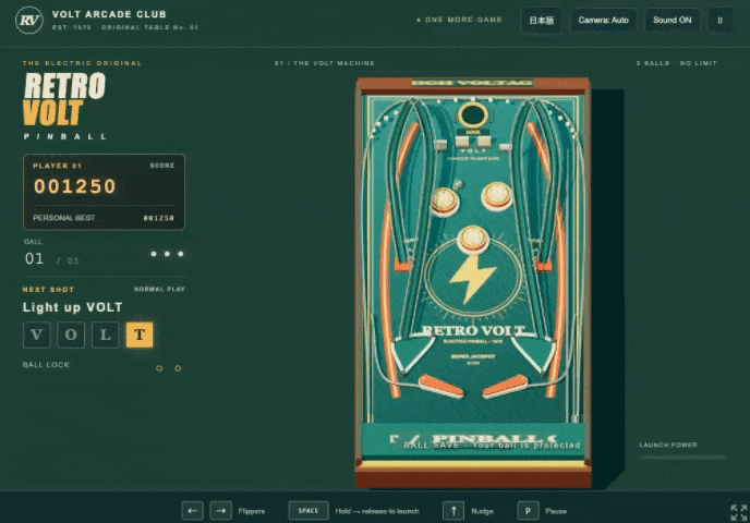RETRO VOLT PINBALL