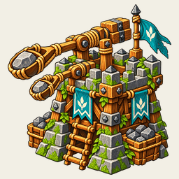 Stone Lobber level 3 firing animation
