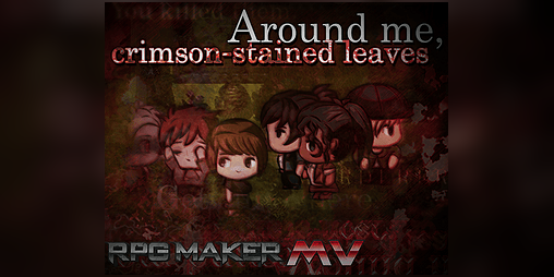 Cover image for Around me, crimson-stained leaves