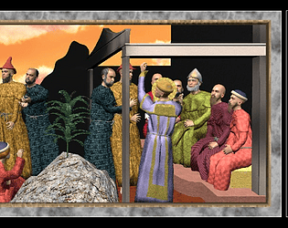 Legend of St. Stephen: St. Stephen Preaching / St. Stephen before the High Priest and Elders of the Sanhedrin game screenshot