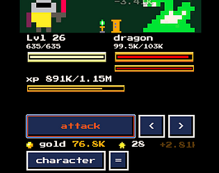 Dungeon Idle game screenshot