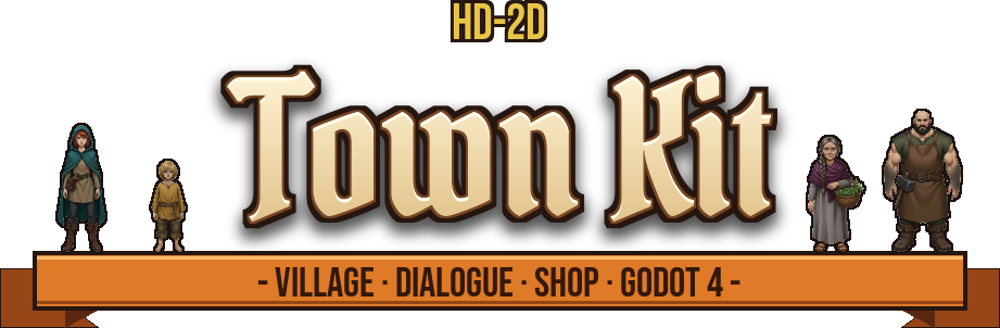 HD-2D Town Kit for Godot 4