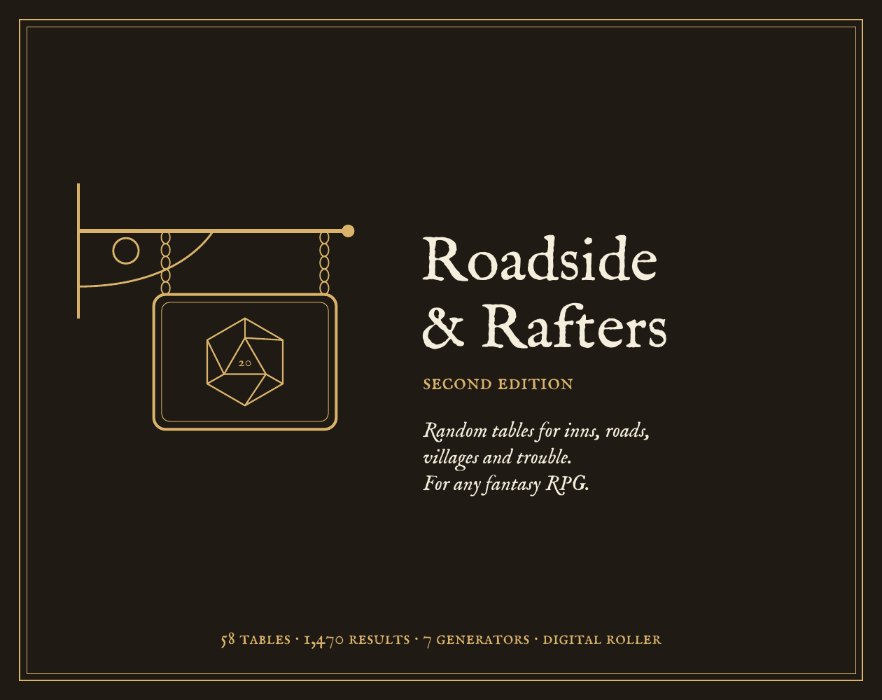 Cover image for Roadside & Rafters: Random Tables for Inns, Roads & Villages