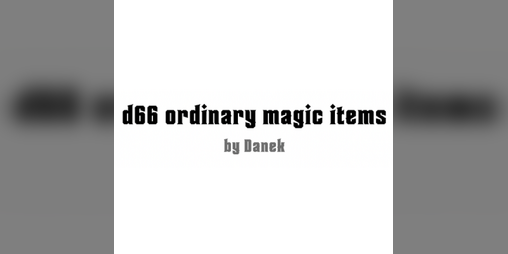 Cover image for Ordinary Magic Items