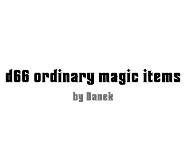 Cover image for Ordinary Magic Items