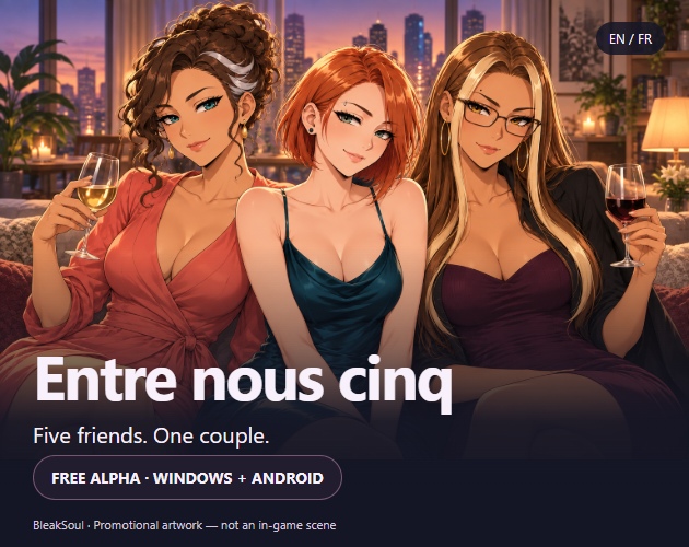 Cover image for Entre nous cinq