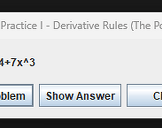 Random Polynomial Generator for Practicing Calculus 1 game screenshot