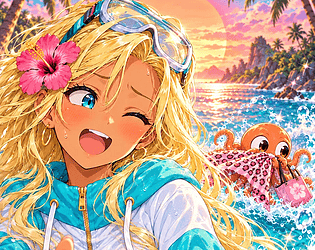 ビキニ、流されたんだけど！？ 体験版 game screenshot