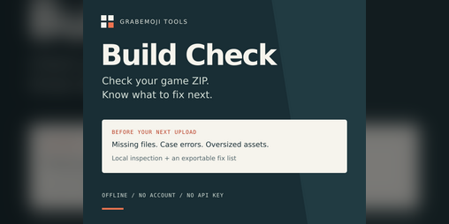 Cover image for Build Check — Offline ZIP Checker for Browser Games