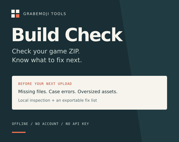 Cover image for Build Check — Offline ZIP Checker for Browser Games