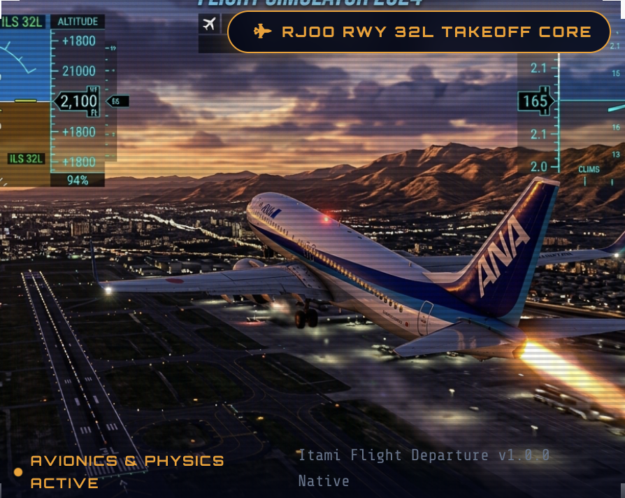 Cover image for Flight Departure Simulator - Osaka Itami Airport