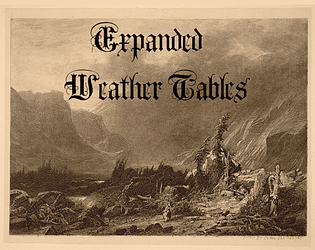 Mythic Bastionland Companion - Expanded Weather Tables game screenshot