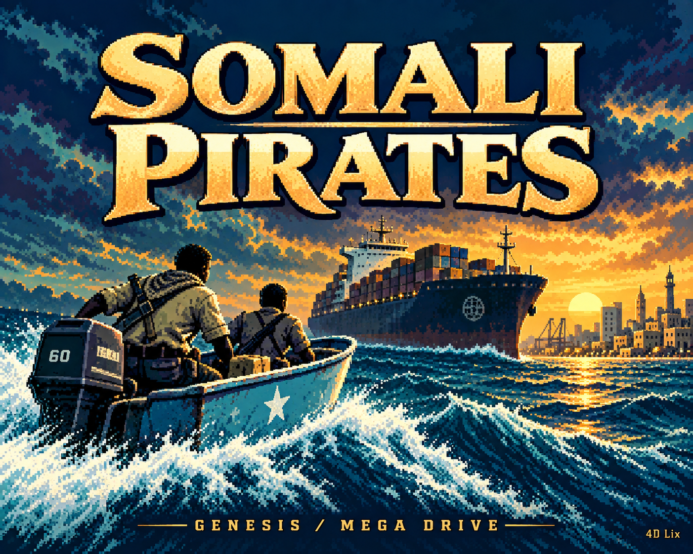 Cover image for Somali Pirates (Works on MegaDrive/Genesis)