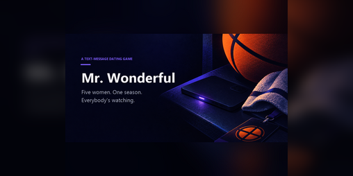 Cover image for Mr. Wonderful: Text Dating Sim