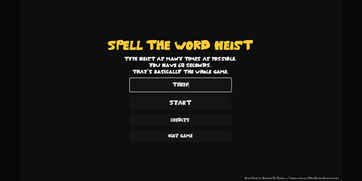Cover image for Spell the word HEIST