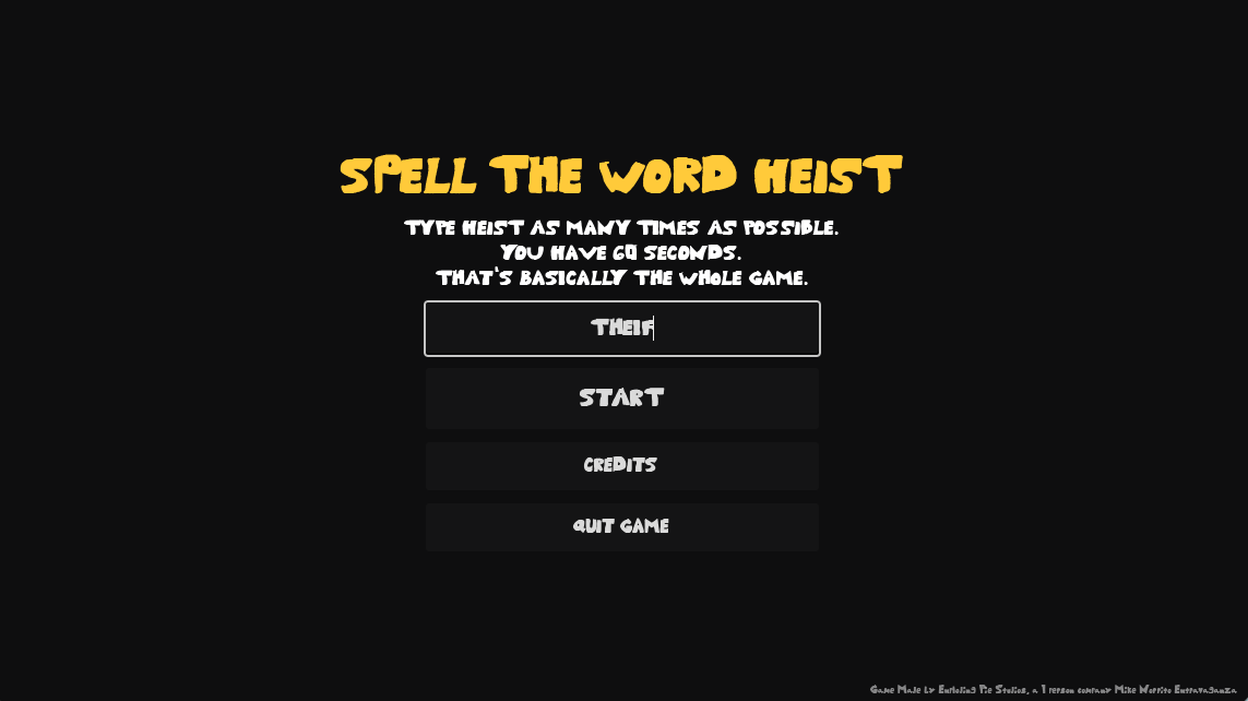 Cover image for Spell the word HEIST