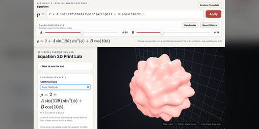 Cover image for Equation 3D Print Lab
