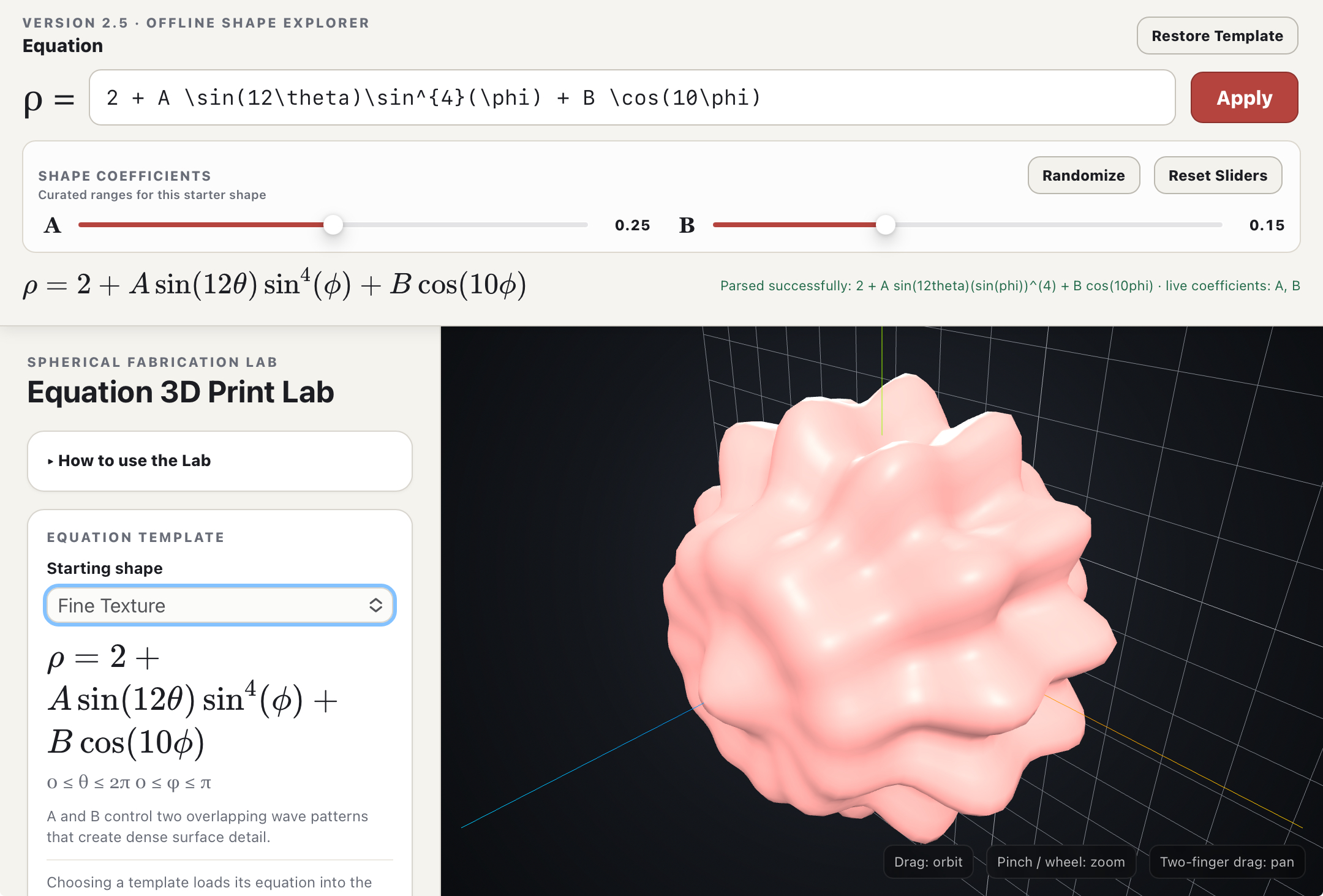 Cover image for Equation 3D Print Lab