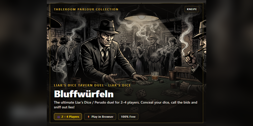 Cover image for Bluffwürfeln – Liar's Dice Tavern Duel