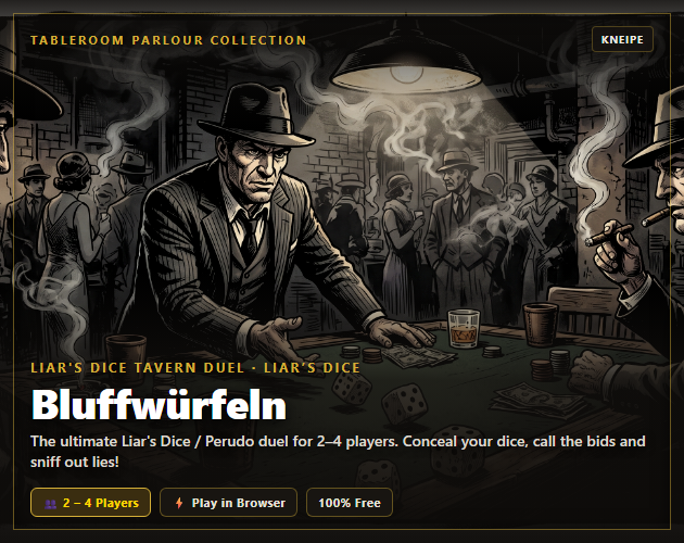 Cover image for Bluffwürfeln – Liar's Dice Tavern Duel