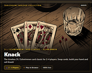Knack – 31 & Schwimmen Card Lounge game screenshot