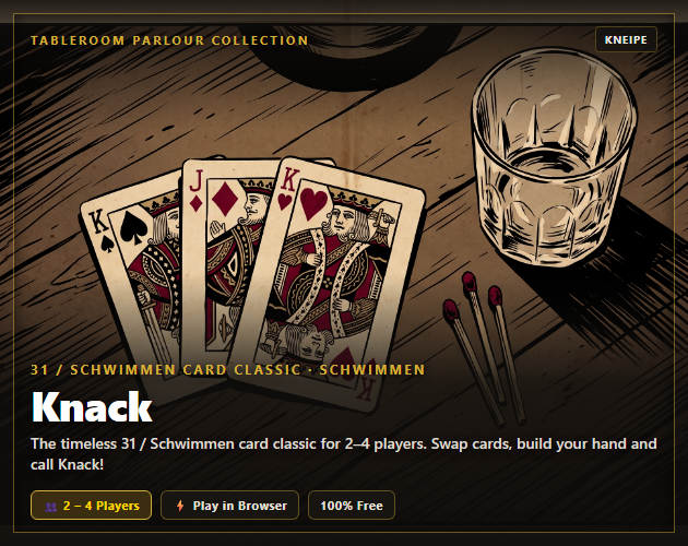 Cover image for Knack – 31 & Schwimmen Card Lounge