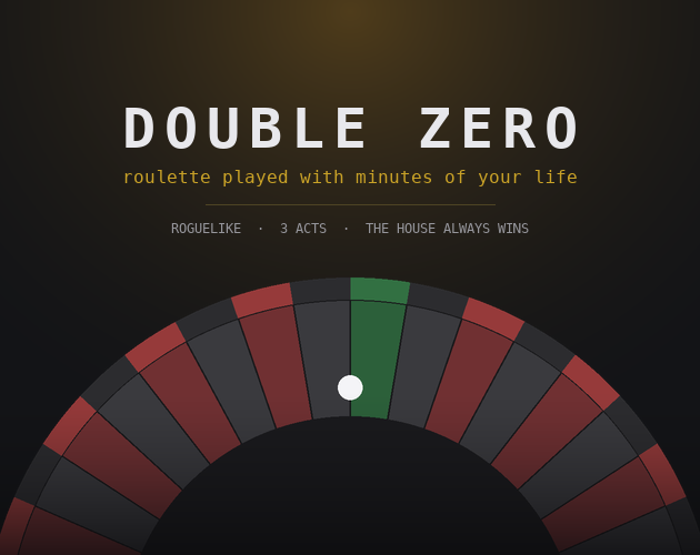Cover image for DOUBLE ZERO
