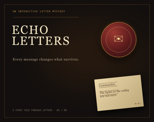 Cover image for Echo Letters