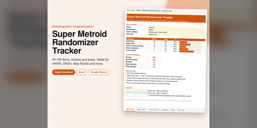 Cover image for Super Metroid Randomizer Tracker