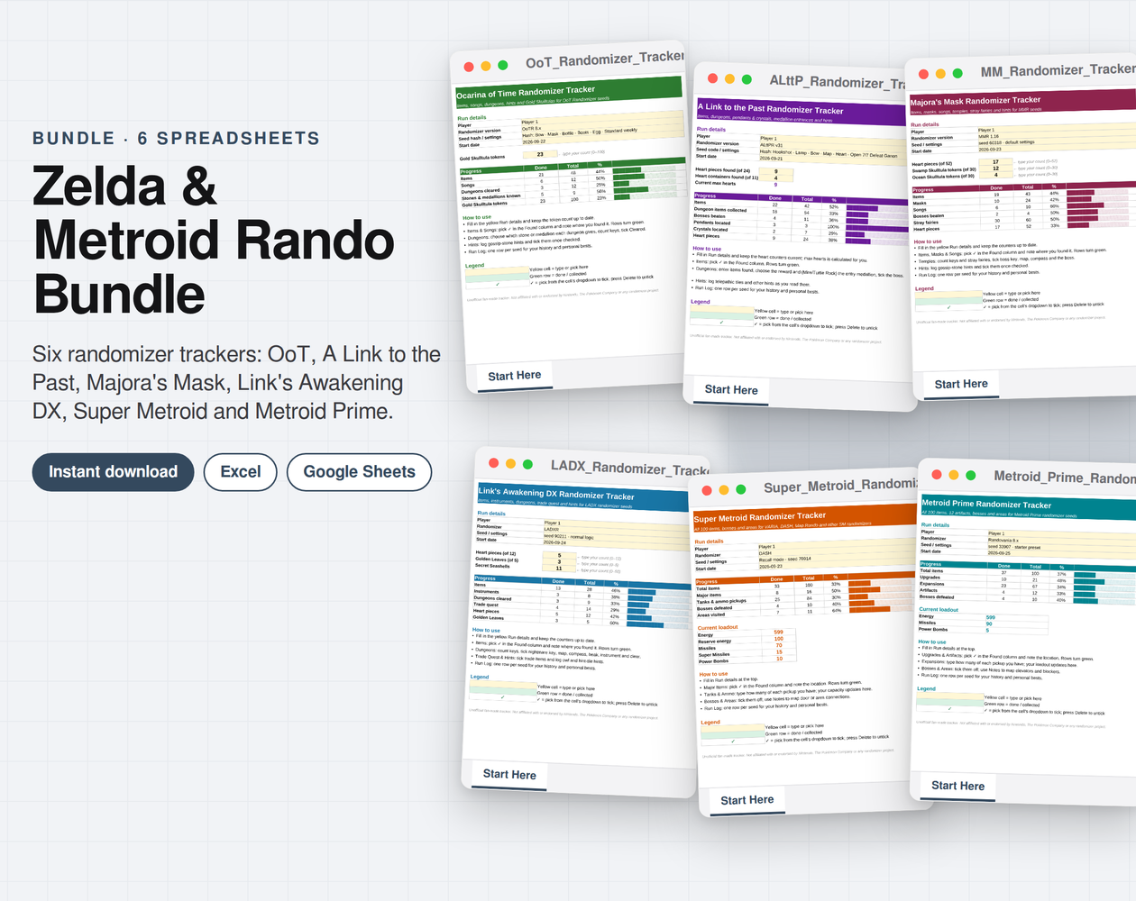 Cover image for Zelda & Metroid Randomizer Bundle