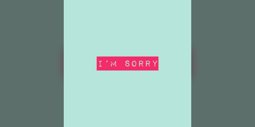 Cover image for I'm sorry