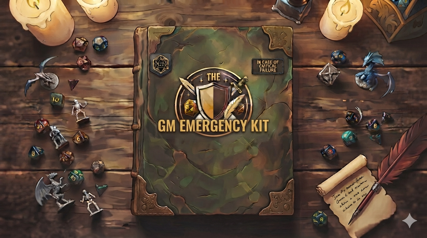 Cover image for The GM Emergency Kit: 50 Instant Fixes for Any TTRPG