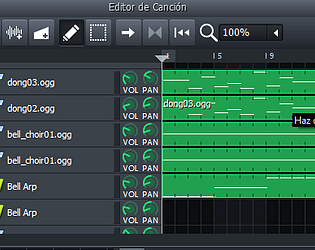archivo de musica editable de melodia free of chains game screenshot