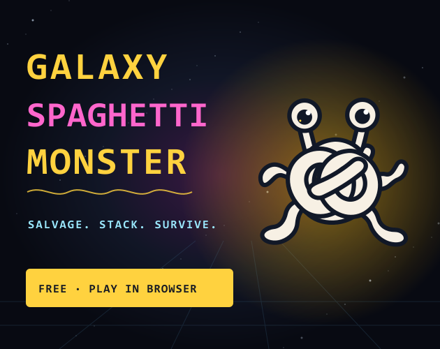 Cover image for Galaxy Spaghetti Monster