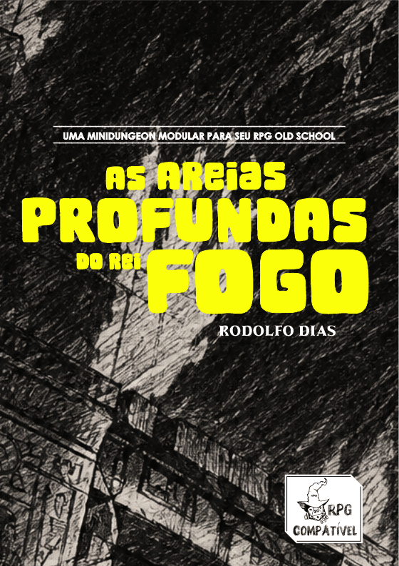 Cover image for As Areias profundas do rei de fogo - d&d vintage