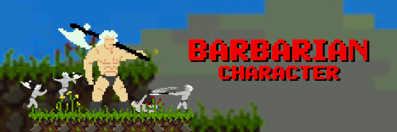 Animated Pixel Art Barbarian — Character Pack