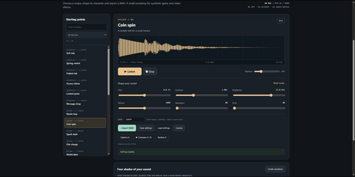 Cover image for CHISPA SFX Forge — Free Sound Designer