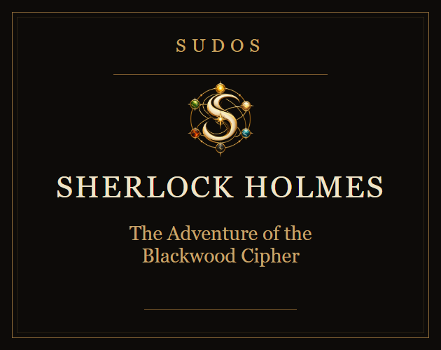 Cover image for Sherlock Holmes - The Adventure of the Blackwood Cipher