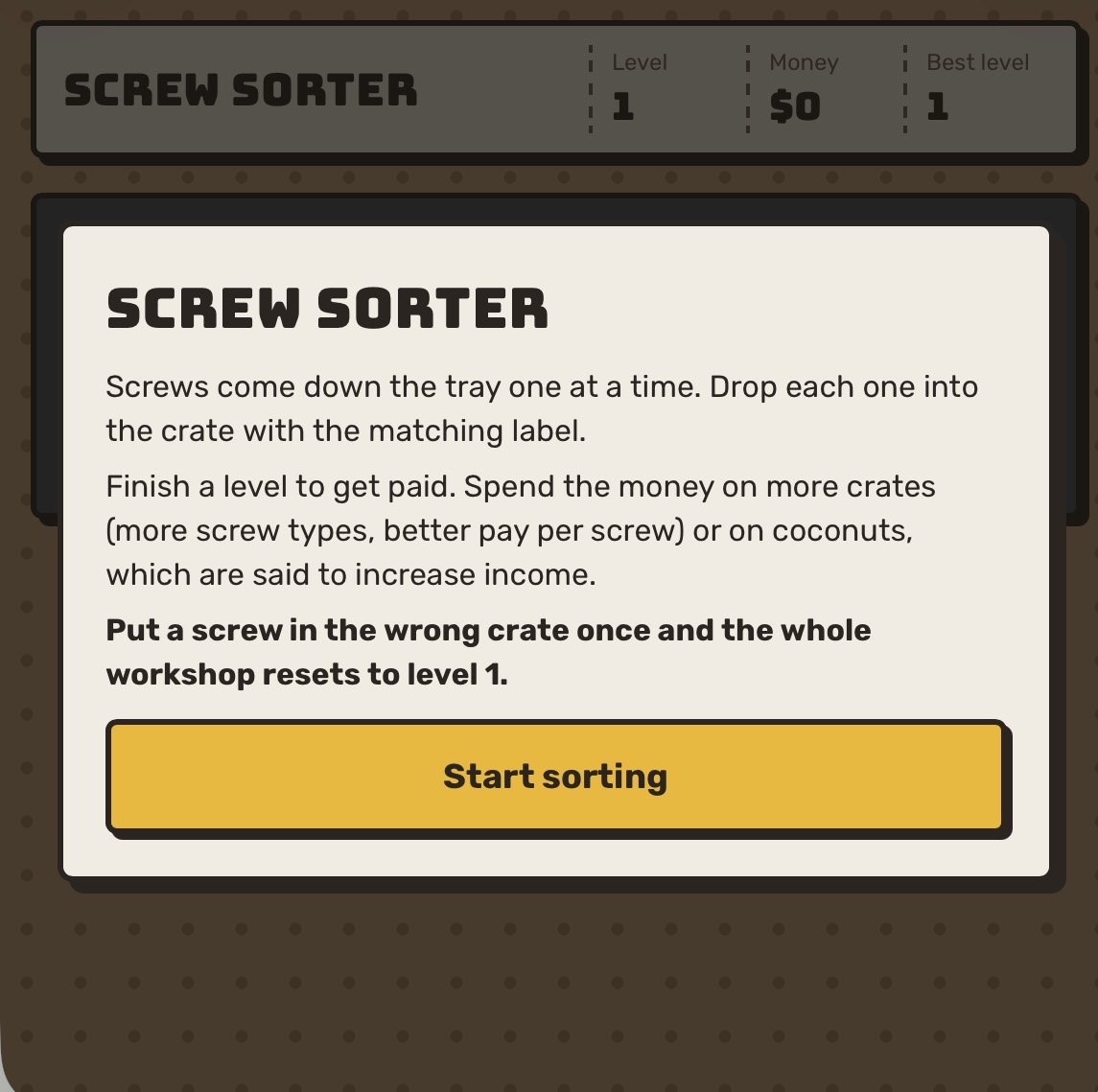 Cover image for Screw Sorter