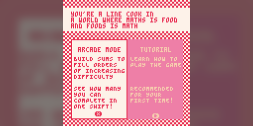 Cover image for You're a line cook in a world where maths is food and foods is math