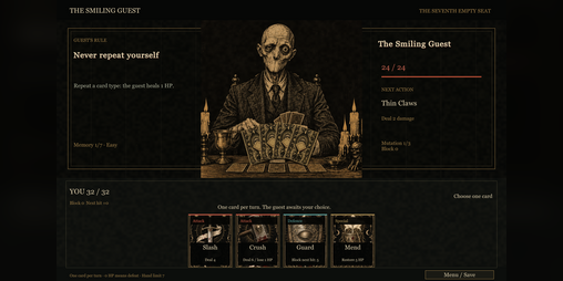 Cover image for The Smiling Guest: The Seventh Empty Seat