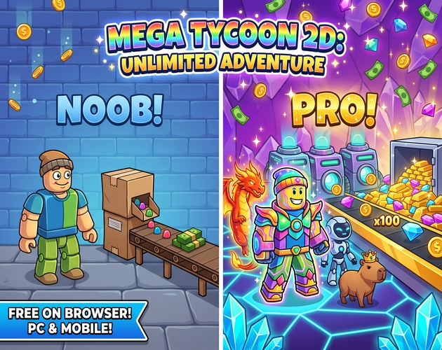 Mega Tycoon Aventura 2D 대표 이미지