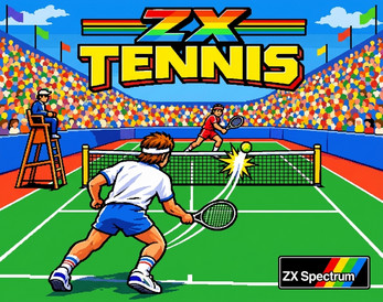 ZX Tennis captura de juego