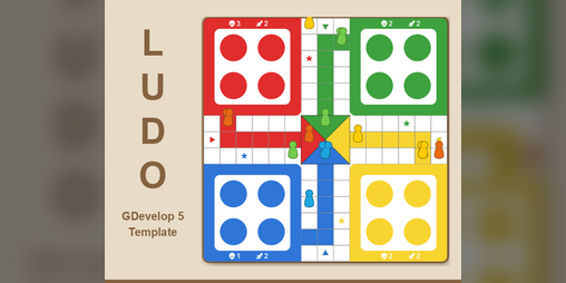 Cover image for Ludo Game Template for GDevelop